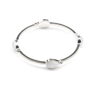 Dewdrop Dancing - White Bracelet - Paparazzi